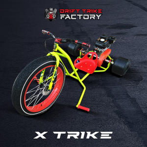 Yellow - Red Motorized Drift Trike by Drift Trike Factory